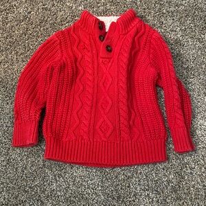 Baby Gap - Toddler Cozy Red Cable Knit Sweater - 2T